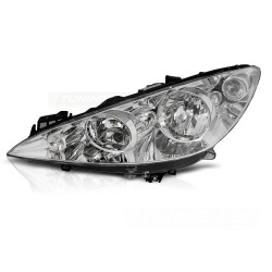 Phare avant gauche LED chromé TYC pour PEUGEOT 308 07-10