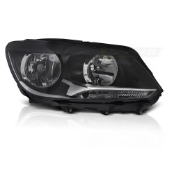 Phare avant droit noir H7 TYC compatible VW Caddy Touran 11-14