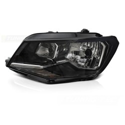 Phare avant gauche noir H4 TYC pour VW Caddy 15-20