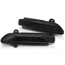 Clignotants latéraux LED séquentiels fumés dans le rétroviseur pour Mercedes W211 C219 W221 C216