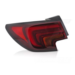 Feu arrière LED rouge fumé côté gauche TYC pour OPEL ASTRA K 15-19 HB