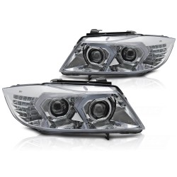 Phares avant FULL LED chrome compatible BMW E90/E91 05-08