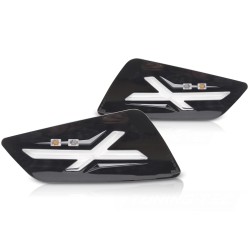 FRONT DIRECTION GLOSSY BLACK LED fits VESPA GTS / GTV 300cc