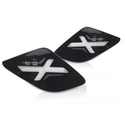 REAR DIRECTION GLOSSY BLACK LED fits VESPA GTS / GTV 300cc