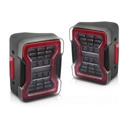 Feux arrière CHRYSLER JEEP WRANGLER JK 07-18 LED NOIR