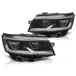 LED HEADLIGHTS BLACK DRL fits VW T6.1 20-24