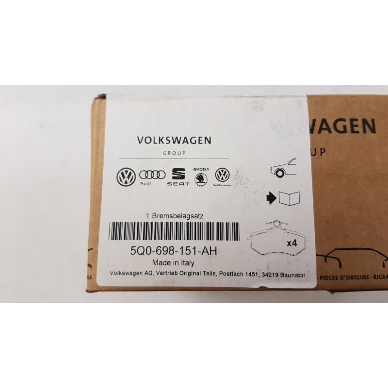 Plaquettes De Freins VAG 5Q0698151AH  Pièce d'origine oem