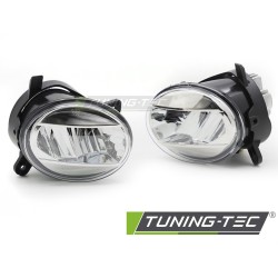 FOG LIGHTS LED CHROME CLEAR fits A4 B8 08-11 / A6 C6 09-11 / Q5 08-16