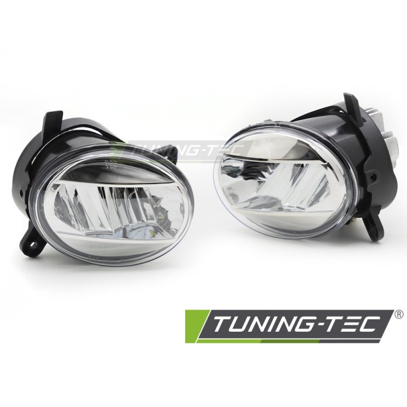 FOG LIGHTS LED CHROME CLEAR fits A4 B8 08-11 / A6 C6 09-11 / Q5 08-16