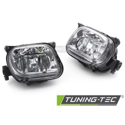 FOG LIGHTS CLEAR fits MERCEDES W210 95-99 / A208 99-03 / C208 97-02 / SLK R170 96-04
