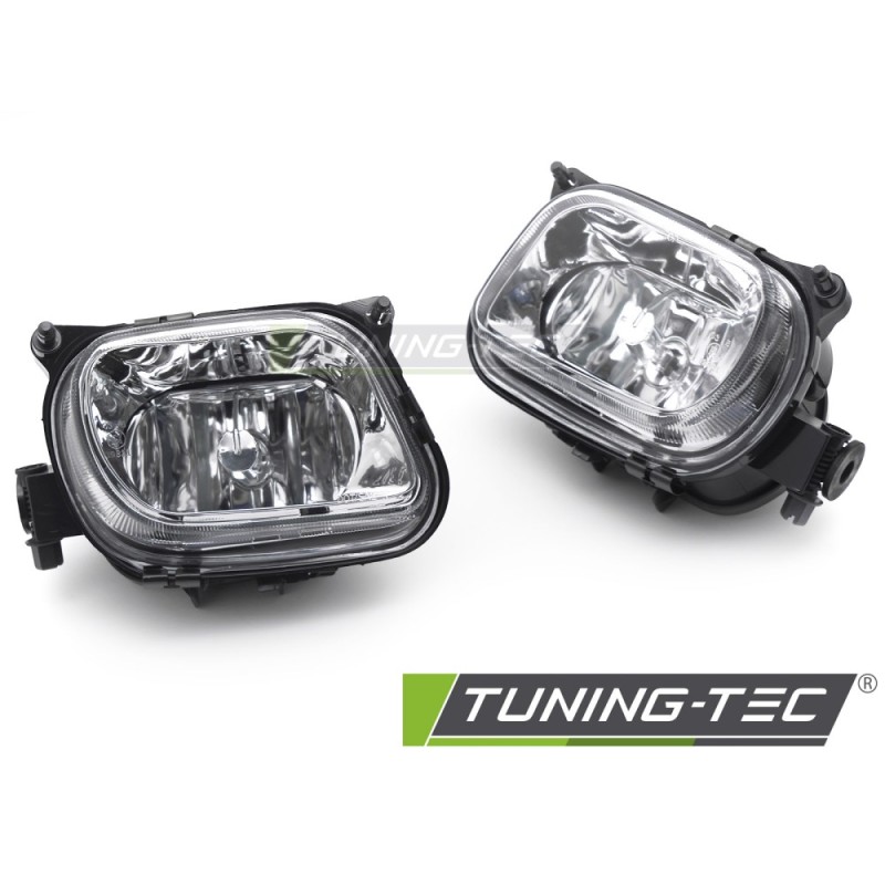 FOG LIGHTS CLEAR fits MERCEDES W210 95-99 / A208 99-03 / C208 97-02 / SLK R170 96-04