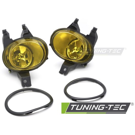 FOG LIGHTS YELLOW fits PEUGEOT 206 98-07 / 206 CC 98-07 FOG LIGHTS YELLOW fits PEUGEOT 206 98-07 / 206 CC 98-07
