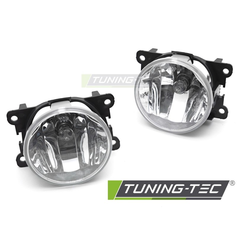 FOG LIGHTS CLEAR fits PEUGEOT 207 09-12 / 208 12-15 CITROEN C3 PICASSO / C4 CACTUS