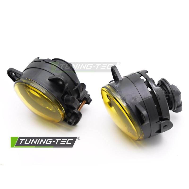 FOG LIGHTS YELLOW fits VW POLO 05-09 / T5 03-09 / CRAFTER 06-11 / TOUAREG 06-10 SKODA FABIA 04-09 / PRAKTIK / ROOMSTER