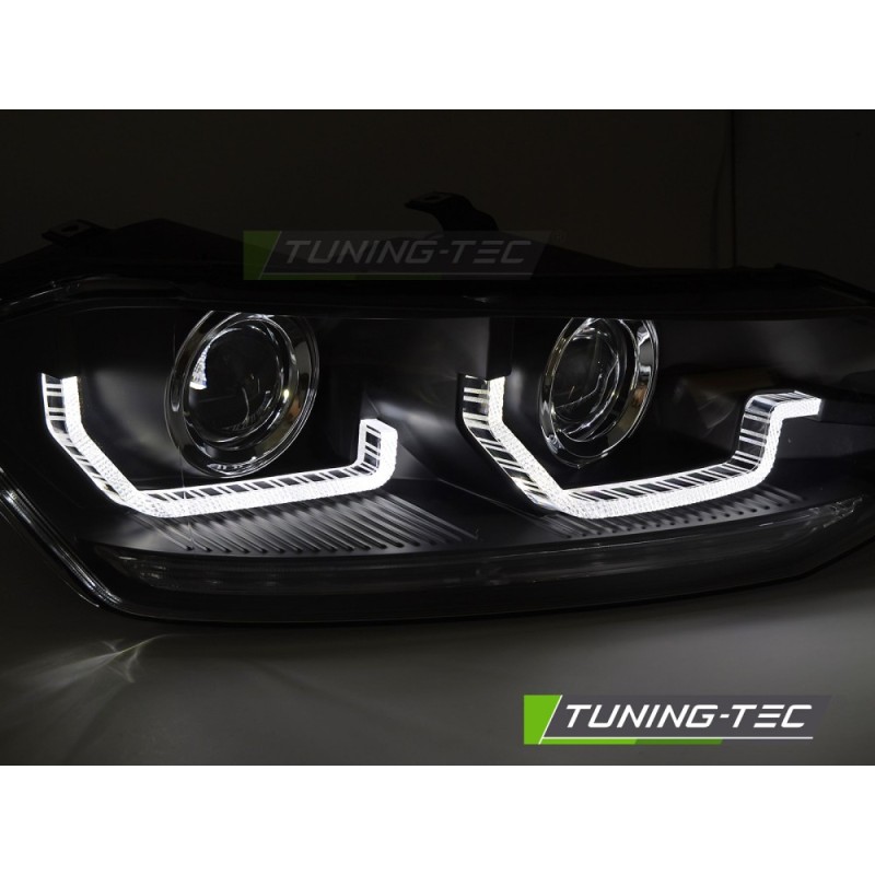 VW POLO VI 2G 17-21  SEQ LED DRL BLACK