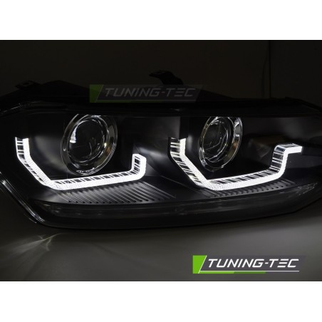 VW POLO VI 2G 17-21 SEQ LED DRL BLACK VW POLO VI 2G 17-21 SEQ LED DRL BLACK