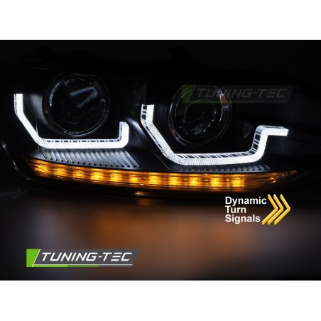 VW POLO VI 2G 17-21 SEQ LED DRL BLACK VW POLO VI 2G 17-21 SEQ LED DRL BLACK