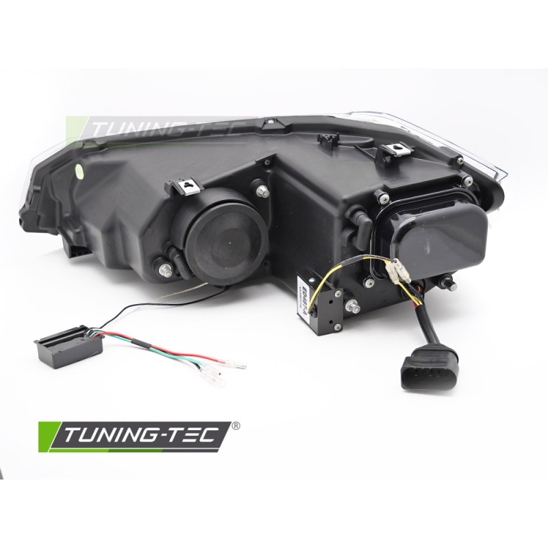 VW POLO VI 2G 17-21  SEQ LED DRL BLACK