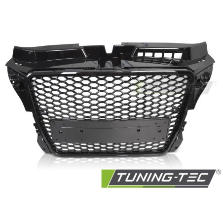 GRILLE SPORT GLOSSY BLACK PDC fits AUDI A3 (8P) SPORT 08-12 GRILLE SPORT GLOSSY BLACK PDC fits AUDI A3 (8P) SPORT 08-12