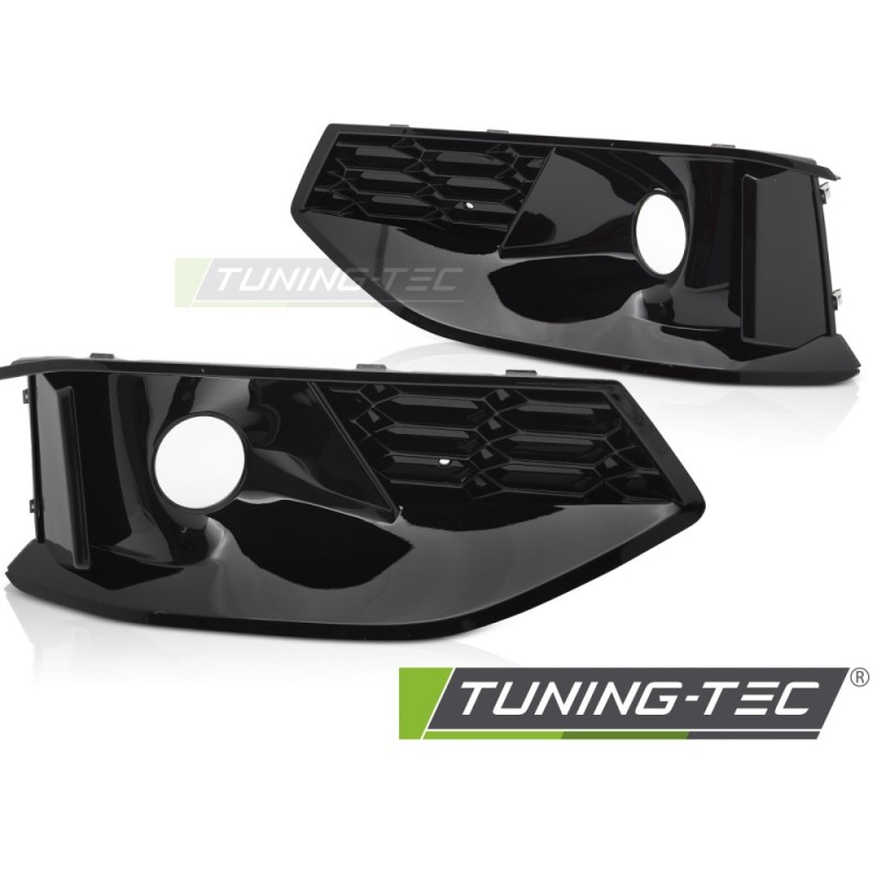 FOG LIGHT COVER GLOSSY BLACK fits  AUDI A4 B9 20-24