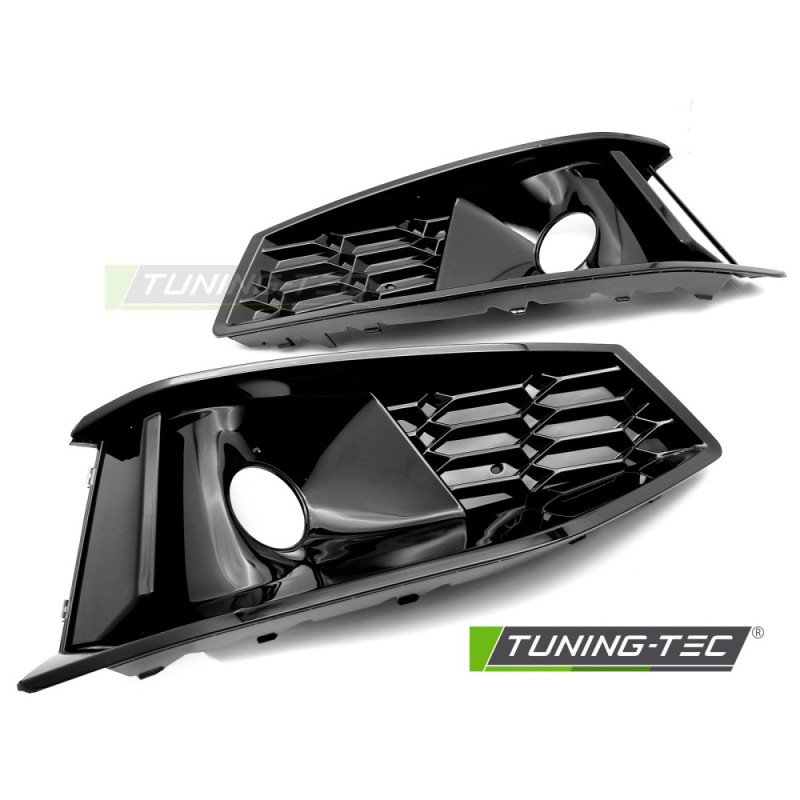 FOG LIGHT COVER GLOSSY BLACK fits  AUDI A4 B9 20-24