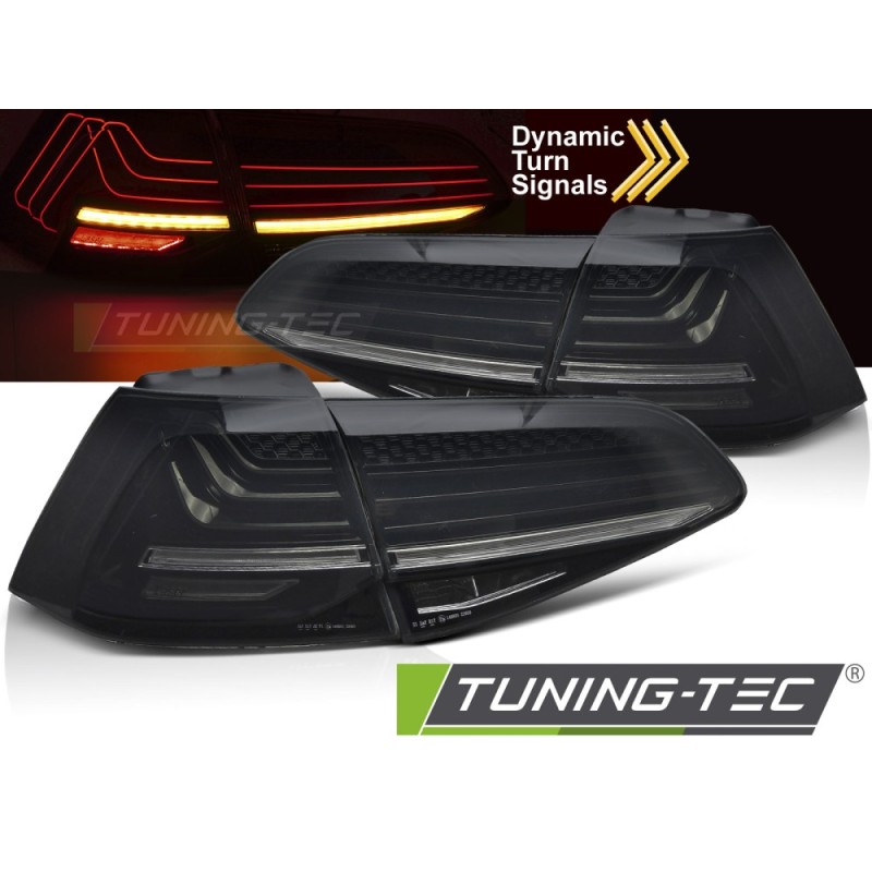 LED TAIL LIGHTS LASER SMOKE LED SEQ fits VW GOLF 7 13-19
