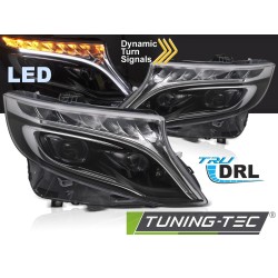 HEADLIGHTS FULL LED BLACK fits MERCEDES V-CLASS / VITO W447 14-23