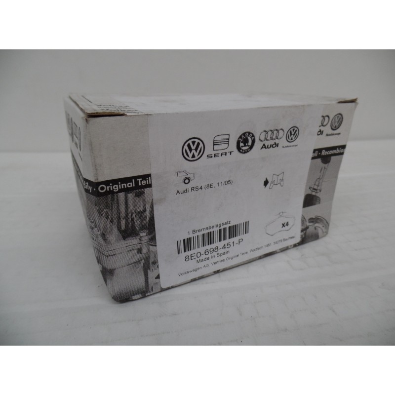 Plaquettes De Freins VAG 8E0698451P  Pièce d'origine oem