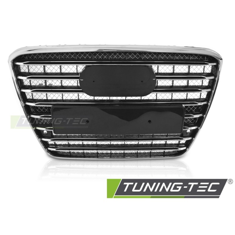 GRILLE SPORT BLACK CHROME PDC fits AUDI A8 D4 09-13