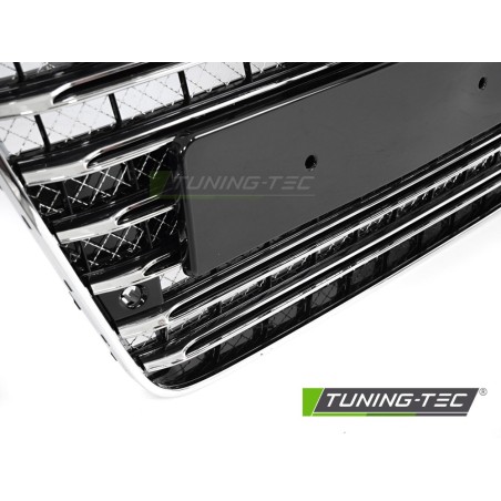 GRILLE SPORT BLACK CHROME PDC fits AUDI A8 D4 09-13