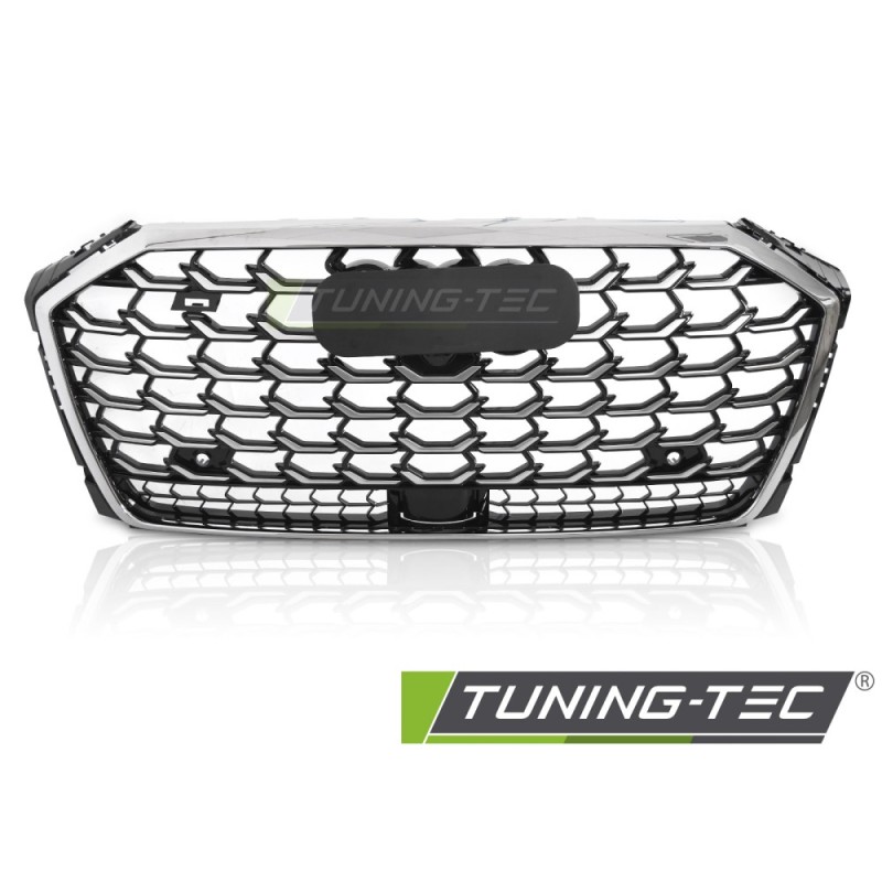 GRILLE SPORT S STYLE BLACK CHROME PDC fits AUDI A8 D5 21-