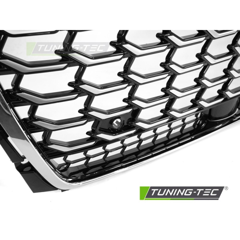 GRILLE SPORT S STYLE BLACK CHROME PDC fits AUDI A8 D5 21-