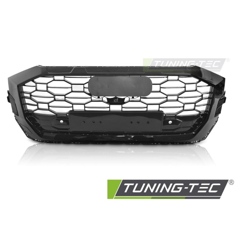 GRILLE SPORT STYLE GLOSSY BLACK PDC fits AUDI Q8 18-23