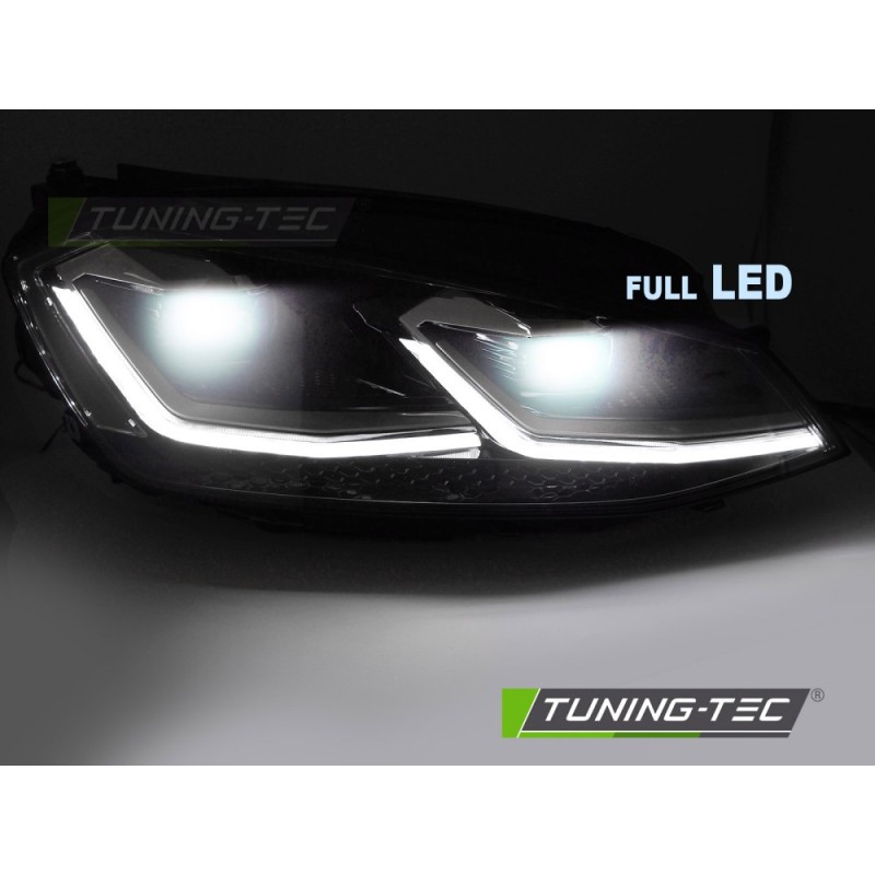 FULL LED HEADLIGHTS SILVER LINE DRL fits VW GOLF 7 11.12-17