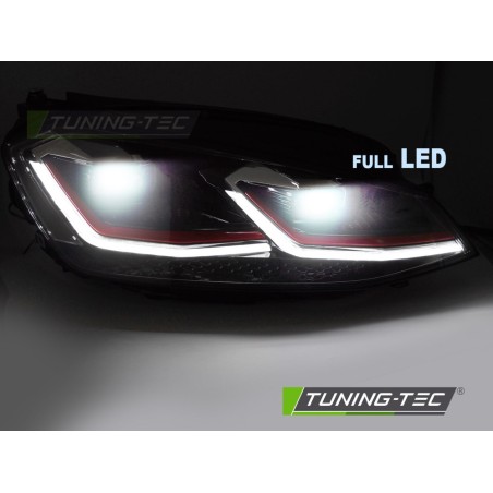 FULL LED HEADLIGHTS RED LINE DRL fits VW GOLF 7 11.12-17