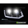FULL LED HEADLIGHTS TUBE LIGHT T6 LOOK CHROME DRL SEQ fits VW T5 10-15