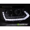 FULL LED HEADLIGHTS TUBE LIGHT T6 LOOK CHROME DRL SEQ fits VW T5 10-15