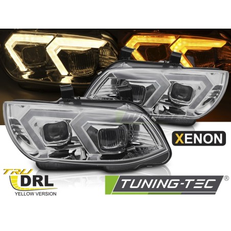 XENON HEADLIGHTS YELLOW LED CHROME DRL fits BMW E92 / E93 LCI 10-13