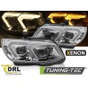 XENON HEADLIGHTS YELLOW LED CHROME DRL fits BMW E92 / E93 LCI 10-13