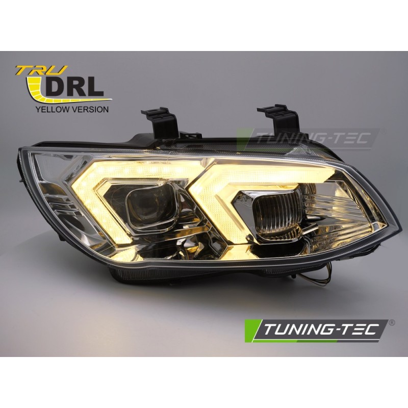 XENON HEADLIGHTS YELLOW LED CHROME DRL fits BMW E92 / E93 LCI 10-13