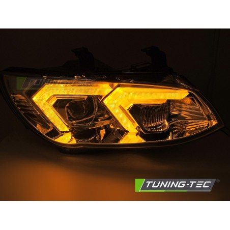 XENON HEADLIGHTS YELLOW LED CHROME DRL fits BMW E92 / E93 LCI 10-13