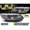 XENON HEADLIGHTS YELLOW LED CHROME DRL fits BMW E92 / E93 06-10