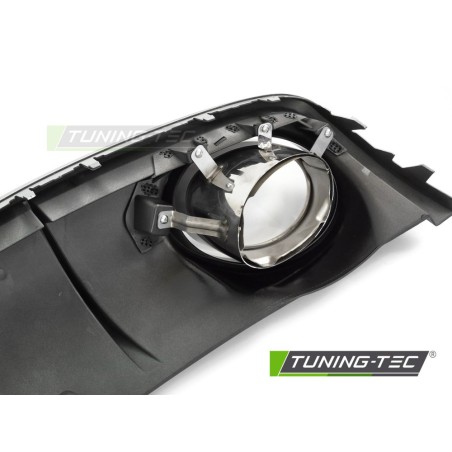 DIFFUSOR SINGLE OUTLET GLOSSY BLACK SPORT STYLE fits AUDI A4 B8 12-15