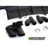 DIFFUSOR TWIN OUTLET GLOSSY BLACK with LED BRAKE LIGHT SPORT STYLE fits AUDI A5 F5 19-23