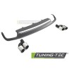 DIFFUSOR TWIN OUTLET SILVER SPORT S STYLE fits AUDI A6 C7 11-14