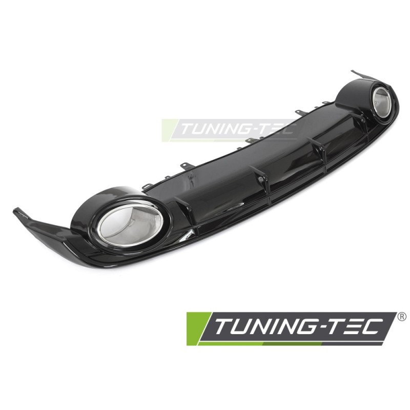 DIFFUSOR TWIN OUTLET GLOSSY BLACK SPORT STYLE fits AUDI A6 C7 14-18