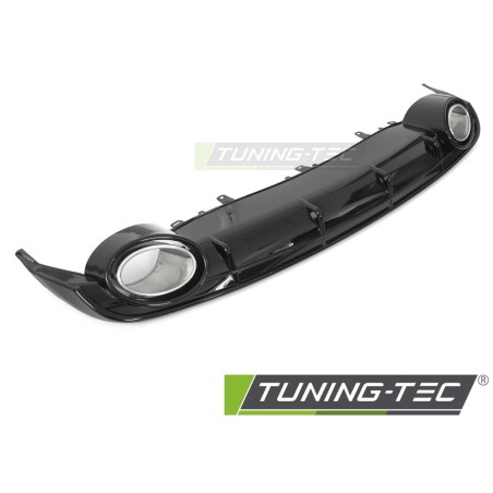 DIFFUSOR TWIN OUTLET GLOSSY BLACK SPORT STYLE fits AUDI A6 C7 14-18
