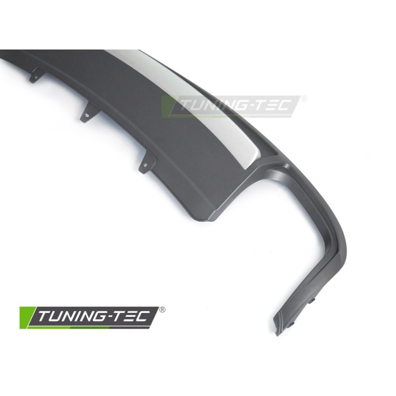 DIFFUSOR SINGLE OUTLET SILVER SPORT S STYLE fits AUDI A4 B8 08-11