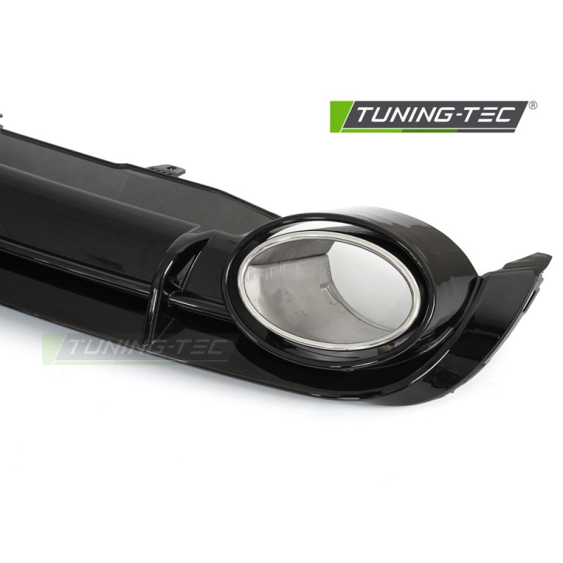 DIFFUSOR TWIN OUTLET GLOSSY BLACK SPORT STYLE fits AUDI A6 C7 11-14