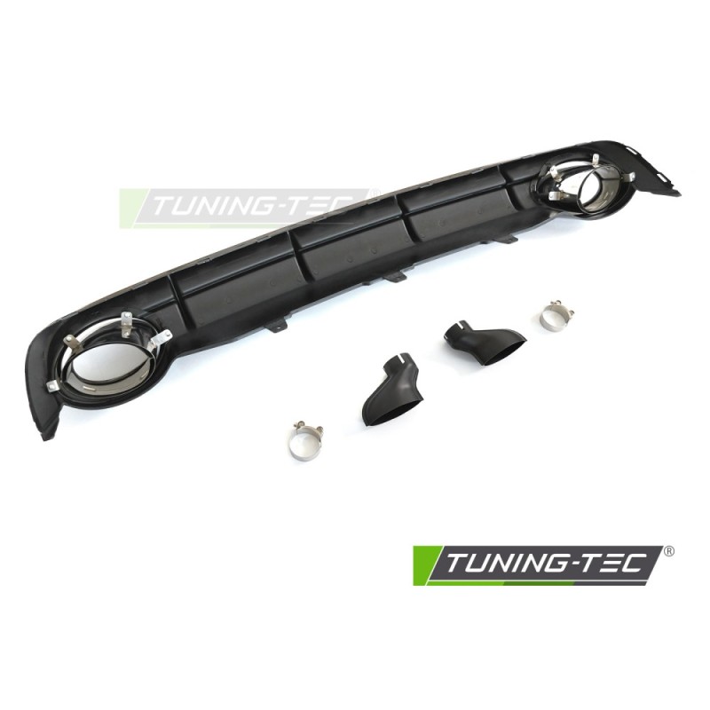 DIFFUSOR TWIN OUTLET GLOSSY BLACK SPORT STYLE fits AUDI A6 C7 11-14